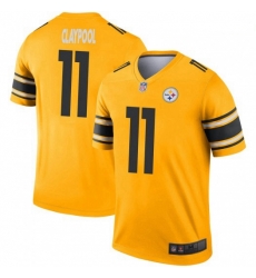 Men Nike Steelers 11 Chase Claypool Legend Gold Vapor Limited Stitched NFL Jersey Men Nike Steelers 11 Chase Claypool Legend Gold Vapor Limited Stitched NFL Jersey
