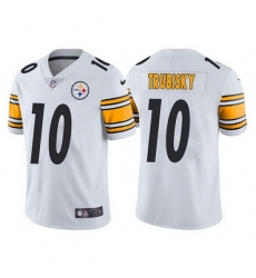 Men Pittsburgh Steelers 10 Mitchell Trubisky White Vapor Untouchable Limited Stitched jersey Men Pittsburgh Steelers 10 Mitchell Trubisky White Vapor Untouchable Limited Stitched jersey