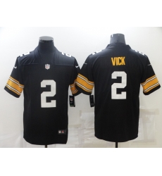 Men Pittsburgh Steelers 2 Mike Vick Black Vapor Untouchable Stitched NFL Nike Throwback Limited Jersey Men Pittsburgh Steelers 2 Mike Vick Black Vapor Untouchable Stitched NFL Nike Throwback Limited Jersey