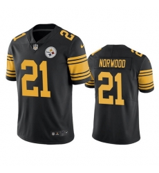 Men Pittsburgh Steelers 21 Tre Norwood Black Color Rush Limited Stitched Jerse Men Pittsburgh Steelers 21 Tre Norwood Black Color Rush Limited Stitched Jerse