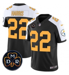 Men Pittsburgh Steelers 22 Najee Harris Black F U S E DMR Patch Untouchable Limited Stitched Football Jersey Men Pittsburgh Steelers 22 Najee Harris Black F U S E DMR Patch Untouchable Limited Stitched Football Jersey