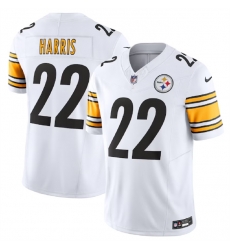 Men Pittsburgh Steelers 22 Najee Harris White 2023 F U S E Vapor Untouchable Limited Stitched Jersey Men Pittsburgh Steelers 22 Najee Harris White 2023 F U S E Vapor Untouchable Limited Stitched Jersey
