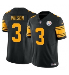 Men Pittsburgh Steelers 3 Russell Wilson Black 2024 F U S E Color Rush Limited Football Stitched Jersey Men Pittsburgh Steelers 3 Russell Wilson Black 2024 F U S E Color Rush Limited Football Stitched Jersey