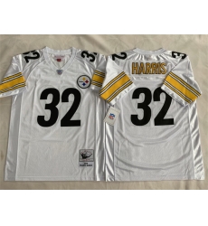 Men Pittsburgh Steelers 32 Franco Harris White Stitched Football Jersey Men Pittsburgh Steelers 32 Franco Harris White Stitched Football Jersey