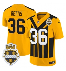 Men Pittsburgh Steelers 36 Jerome Bettis Gold 1933 F U S E Throwback Alternate Football Stitched Football Jersey Men Pittsburgh Steelers 36 Jerome Bettis Gold 1933 F U S E Throwback Alternate Football Stitched Football Jersey