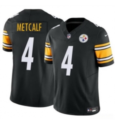 Men Pittsburgh Steelers 4 DK Metcalf Black 2024 F U S E Vapor Untouchable Limited Stitched Jersey Men Pittsburgh Steelers 4 DK Metcalf Black 2024 F U S E Vapor Untouchable Limited Stitched Jersey