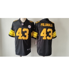 Men Pittsburgh Steelers 43 Troy Polamalu Black 2023 F U S E Color Rush Vapor Untouchable Color Rish Limited Jersey Men Pittsburgh Steelers 43 Troy Polamalu Black 2023 F U S E Color Rush Vapor Untouchable Color Rish Limited Jersey