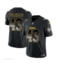 Men Pittsburgh Steelers 43 Troy Polamalu Black 2023 F U S E Smoke Vapor Untouchable Limited Stitched Jersey Men Pittsburgh Steelers 43 Troy Polamalu Black 2023 F U S E Smoke Vapor Untouchable Limited Stitched Jersey