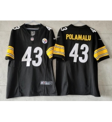 Men Pittsburgh Steelers 43 Troy Polamalu Black 2023 F U S E Vapor Untouchable Limited Jersey Men Pittsburgh Steelers 43 Troy Polamalu Black 2023 F U S E Vapor Untouchable Limited Jersey