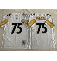 Men Pittsburgh Steelers 75 Joe Greene White Stitched Football Jersey Men Pittsburgh Steelers 75 Joe Greene White Stitched Football Jersey