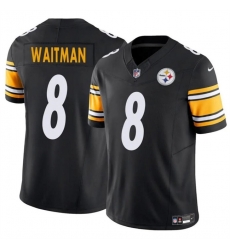 Men Pittsburgh Steelers 8 Corliss Waitman Black 2024 F U S E Alternate Vapor Untouchable Limited Stitched Jersey Men Pittsburgh Steelers 8 Corliss Waitman Black 2024 F U S E Alternate Vapor Untouchable Limited Stitched Jersey