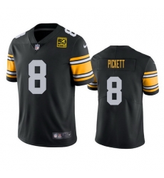 Men Pittsburgh Steelers 8 Kenny Pickett Black 2023 50th Anniversary Vapor Untouchable Limited Jersey Men Pittsburgh Steelers 8 Kenny Pickett Black 2023 50th Anniversary Vapor Untouchable Limited Jersey