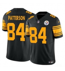 Men Pittsburgh Steelers 84 Cordarrelle Patterson Black 2024 F U S E Color Rush Limited Stitched Jersey Men Pittsburgh Steelers 84 Cordarrelle Patterson Black 2024 F U S E Color Rush Limited Stitched Jersey