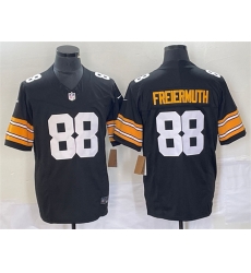 Men Pittsburgh Steelers 88 Pat Freiermuth Black 2023 F U S E Vapor Limited Stitched Jersey Men Pittsburgh Steelers 88 Pat Freiermuth Black 2023 F U S E Vapor Limited Stitched Jersey