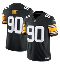 Men Pittsburgh Steelers 90 T J Watt Black 2023 F.U.S.E. Vapor Untouchable Limited Jersey Men Pittsburgh Steelers 90 T J Watt Black 2023 F.U.S.E. Vapor Untouchable Limited Jersey