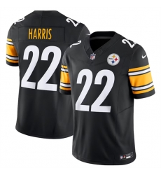 Men Pittsburgh Steelers Black 22 Najee Harris 2023 F U S E Vapor Untouchable Limited Stitched Jersey Men Pittsburgh Steelers Black 22 Najee Harris 2023 F U S E Vapor Untouchable Limited Stitched Jersey