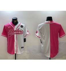 Men Pittsburgh Steelers Blank 2024 Arctic Red White Salute To Service Stitched Baseball Jersey 3 Men Pittsburgh Steelers Blank 2024 Arctic Red White Salute To Service Stitched Baseball Jersey 3