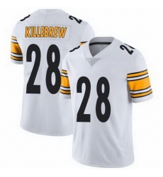 Men Pittsburgh Steelers Miles Killebrew #28 White Vapor Limited Stitched Football Jersey Men Pittsburgh Steelers Miles Killebrew #28 White Vapor Limited Stitched Football Jersey