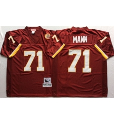 Men Redskins 71 Charles Mann Red M&N Throwback Jersey Men Redskins 71 Charles Mann Red M&N Throwback Jersey