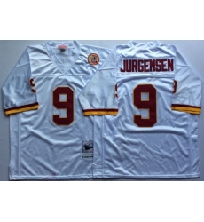 Men Redskins 9 Sonny Jurgensen White M&N Throwback Jersey Men Redskins 9 Sonny Jurgensen White M&N Throwback Jersey