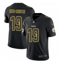 Mens Nike Pittsburgh Steelers 19 JuJu Smith Schuster Limited Black Rush Impact NFL Jersey Mens Nike Pittsburgh Steelers 19 JuJu Smith Schuster Limited Black Rush Impact NFL Jersey