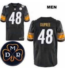 Men's Nike Pittsburgh Steelers #48 Bud Dupree Elite Black NFL MDR Dan Rooney Patch Jersey Men's Nike Pittsburgh Steelers #48 Bud Dupree Elite Black NFL MDR Dan Rooney Patch Jersey