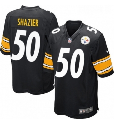 Mens Nike Pittsburgh Steelers 50 Ryan Shazier Game Black Team Color NFL Jersey Mens Nike Pittsburgh Steelers 50 Ryan Shazier Game Black Team Color NFL Jersey