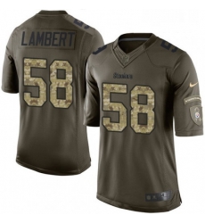Mens Nike Pittsburgh Steelers 58 Jack Lambert Limited Green Salute to Service NFL Jersey Mens Nike Pittsburgh Steelers 58 Jack Lambert Limited Green Salute to Service NFL Jersey