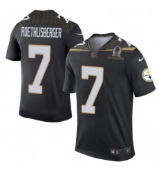 Mens Nike Pittsburgh Steelers 7 Ben Roethlisberger Elite Black Team Irvin 2016 Pro Bowl NFL Jersey Mens Nike Pittsburgh Steelers 7 Ben Roethlisberger Elite Black Team Irvin 2016 Pro Bowl NFL Jersey