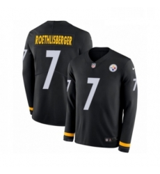 Mens Nike Pittsburgh Steelers 7 Ben Roethlisberger Limited Black Therma Long Sleeve NFL Jersey Mens Nike Pittsburgh Steelers 7 Ben Roethlisberger Limited Black Therma Long Sleeve NFL Jersey