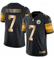 Mens Nike Pittsburgh Steelers 7 Ben Roethlisberger Limited BlackGold Rush NFL Jersey Mens Nike Pittsburgh Steelers 7 Ben Roethlisberger Limited BlackGold Rush NFL Jersey