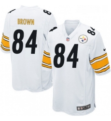 Mens Nike Pittsburgh Steelers 84 Antonio Brown Game White NFL Jersey Mens Nike Pittsburgh Steelers 84 Antonio Brown Game White NFL Jersey
