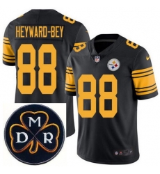 Men's Nike Pittsburgh Steelers #88 Darrius Heyward-Bey Elite Black Rush NFL MDR Dan Rooney Patch Jersey Men's Nike Pittsburgh Steelers #88 Darrius Heyward-Bey Elite Black Rush NFL MDR Dan Rooney Patch Jersey
