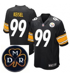 Men's Nike Pittsburgh Steelers #99 Brett Keisel Black Elite MDR Dan Rooney Patch Jerseys Men's Nike Pittsburgh Steelers #99 Brett Keisel Black Elite MDR Dan Rooney Patch Jerseys