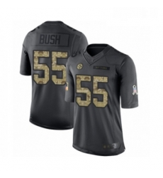 Mens Pittsburgh Steelers 55 Devin Bush Limited Black 2016 Salute to Service Football Jersey Mens Pittsburgh Steelers 55 Devin Bush Limited Black 2016 Salute to Service Football Jersey