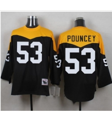 Mitchell And Ness 1967 Pittsburgh Steelers 53 Maurkice Pouncey Black Yelllow Throwback Men 27s Stit Mitchell And Ness 1967 Pittsburgh Steelers 53 Maurkice Pouncey Black Yelllow Throwback Men 27s Stit