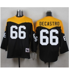 Mitchell And Ness 1967 Pittsburgh Steelers 66 David DeCastro Black Yelllow Throwback Men 27s Stitch Mitchell And Ness 1967 Pittsburgh Steelers 66 David DeCastro Black Yelllow Throwback Men 27s Stitch