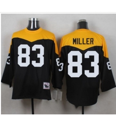 Mitchell And Ness 1967 Pittsburgh Steelers 83 Heath Miller Black Yelllow Throwback Men 27s Stitched Mitchell And Ness 1967 Pittsburgh Steelers 83 Heath Miller Black Yelllow Throwback Men 27s Stitched