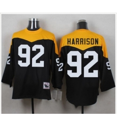Mitchell And Ness 1967 Pittsburgh Steelers 92 James Harrison Black Yelllow Throwback Men 27s Stitch Mitchell And Ness 1967 Pittsburgh Steelers 92 James Harrison Black Yelllow Throwback Men 27s Stitch