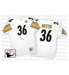 Mitchell And Ness Pittsburgh Steelers 36 Jerome Bettis White Authentic Throwback NFL Jersey Mitchell And Ness Pittsburgh Steelers 36 Jerome Bettis White Authentic Throwback NFL Jersey