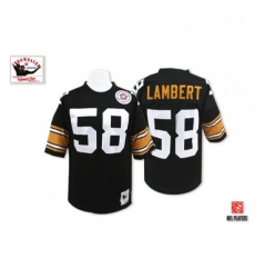 Mitchell And Ness Pittsburgh Steelers 58 Jack Lambert Black Team Color Authentic Throwback NFL Jersey Mitchell And Ness Pittsburgh Steelers 58 Jack Lambert Black Team Color Authentic Throwback NFL Jersey