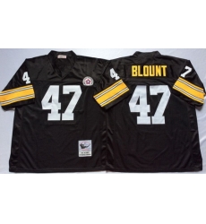 Mitchell And Ness Steelers #47 Mel Blount Black Throwback Stitched NFL Jersey Mitchell And Ness Steelers #47 Mel Blount Black Throwback Stitched NFL Jersey