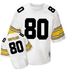Mitchell And Ness Steelers 80 Jack Butler White Stitched NFL Jersey Mitchell And Ness Steelers 80 Jack Butler White Stitched NFL Jersey