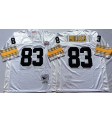 Mitchell And Ness Steelers #83 Heath Miller white Throwback Stitched NFL Jersey Mitchell And Ness Steelers #83 Heath Miller white Throwback Stitched NFL Jersey
