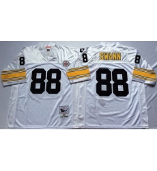 Mitchell And Ness Steelers #88 Lynn Swann white Throwback Stitched NFL Jersey Mitchell And Ness Steelers #88 Lynn Swann white Throwback Stitched NFL Jersey