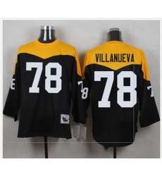 Mitchell&Ness 1967 Pittsburgh Steelers 78 Alejandro Villanueva Black Yelllow Throwback Mens Stitche Mitchell&Ness 1967 Pittsburgh Steelers 78 Alejandro Villanueva Black Yelllow Throwback Mens Stitche