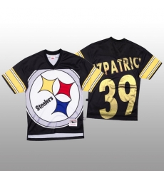NFL Pittsburgh Steelers 39 Minkah Fitzpatrick Black Men Mitchell 26 Nell Big Face Fashion Limited NFL Jersey NFL Pittsburgh Steelers 39 Minkah Fitzpatrick Black Men Mitchell 26 Nell Big Face Fashion Limited NFL Jersey