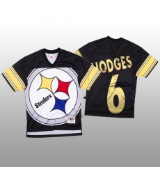 NFL Pittsburgh Steelers 6 Devlin Hodges Black Men Mitchell 26 Nell Big Face Fashion Limited NFL Jersey NFL Pittsburgh Steelers 6 Devlin Hodges Black Men Mitchell 26 Nell Big Face Fashion Limited NFL Jersey