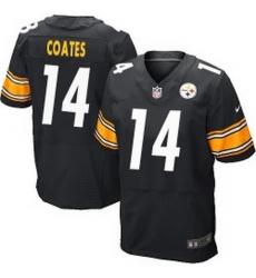 Nike Pittsburgh Steelers #14 Sammie Coates Black Team Color Mens Stitched NFL Elite Jersey Nike Pittsburgh Steelers #14 Sammie Coates Black Team Color Mens Stitched NFL Elite Jersey