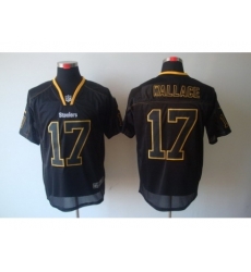 Nike Pittsburgh Steelers 17 Mike Wallace Black Elite Lights Out NFL Jersey Nike Pittsburgh Steelers 17 Mike Wallace Black Elite Lights Out NFL Jersey